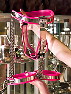 Pink chastity device, pt.2
