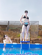 Chastity and swiming pool, pt.1, pic 6